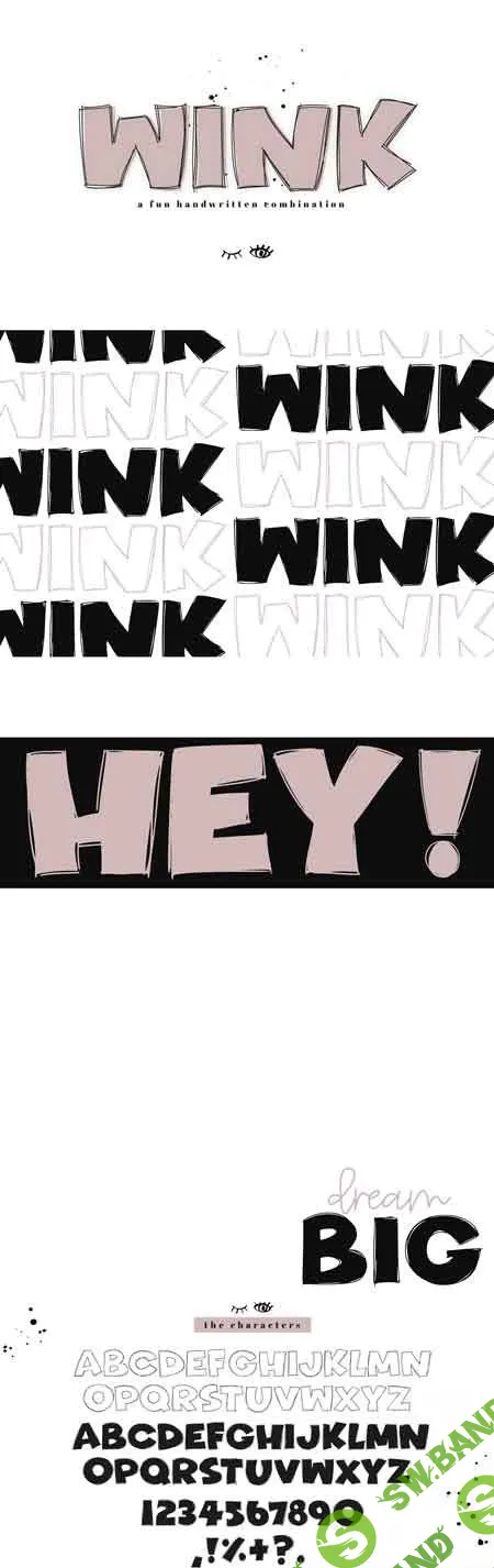 Wink - A Bold Handwritten Font