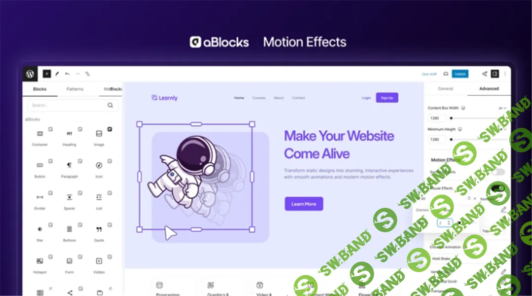 [WP] aBlocks — визуальный редактор для Gutenberg [appsumo.com]