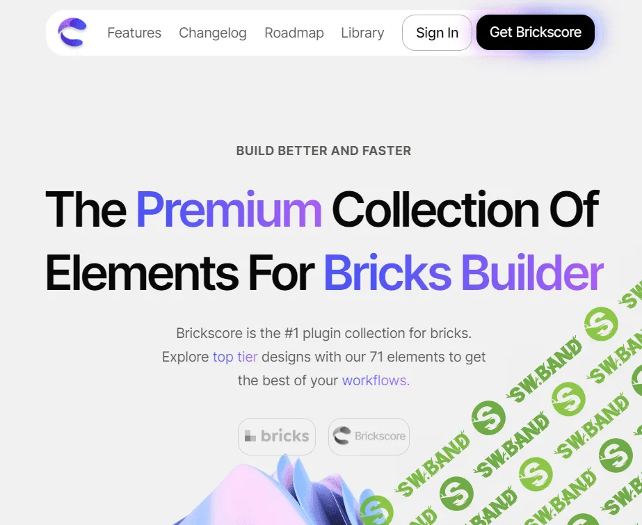 [WP] Brickscore — элементы для Bricks Bulder (eng) [brickscore.io]