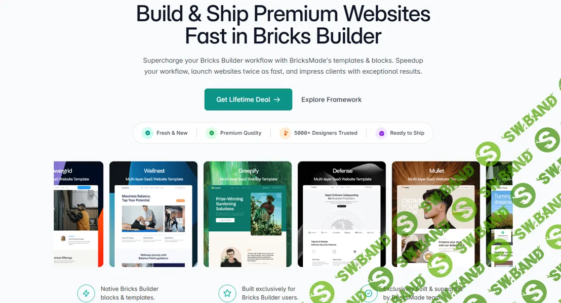 [WP] Bricksmade — набор шаблонов для Bricks Builder [Тариф Lifetime] [bricksmade.com]