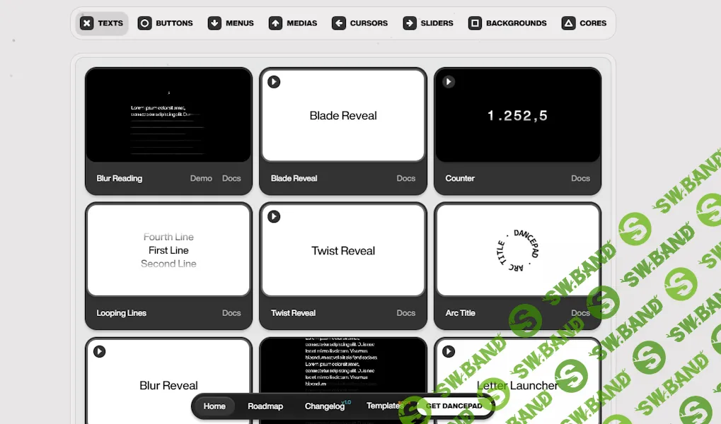 [WP] Dancepad - Breakdance Builder - набор элементов [dancepad.io]