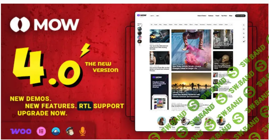 [WP] Mow - Elementor Blog & Magazine WordPress Theme [Envato market] [Frenify]