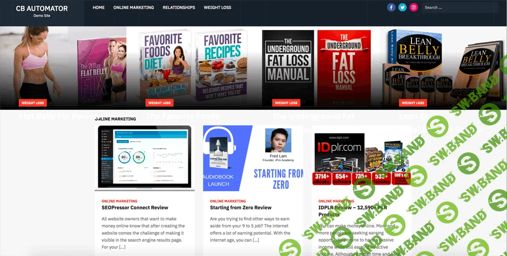 [WP] The CB AUTOMATOR - создай 100% автоматический CLICKBANK партнерский сайт