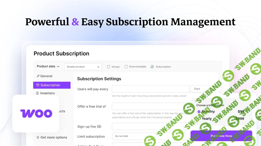 [WP] WP Subscription — мощный WooCommerce-плагин для подписок и повторяющихся платежей на WordPress [Тариф License Tier 1] [wpsubscription.co]
