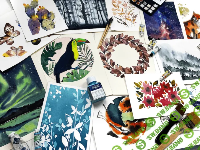 [Художник Online] [Дарья Куцаева] Акварельные иллюстрации (2021)