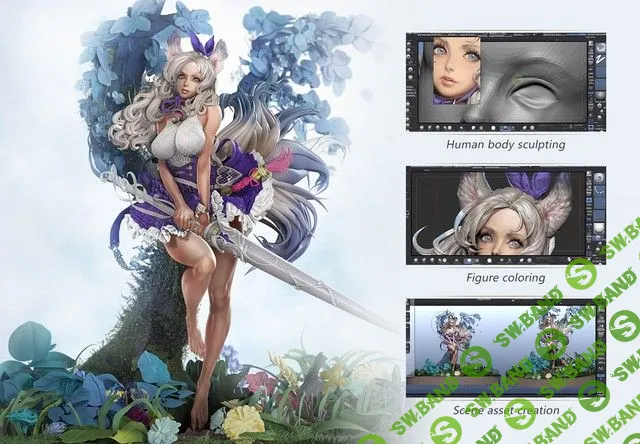 [Yihuu] Создание персонажа "Лесная Фея" в Zbrush (2020)