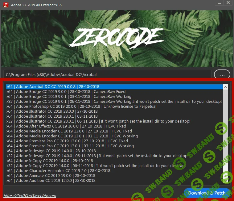 [Zer0Cod3] ADOBE CC 2019 AIO PATCHER