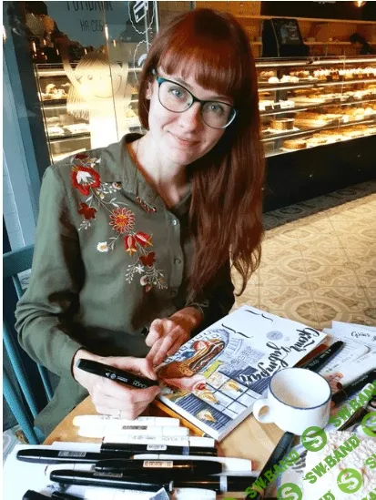 [Женя Липатова] Как рисовать маркерами. Рисуем яблоко