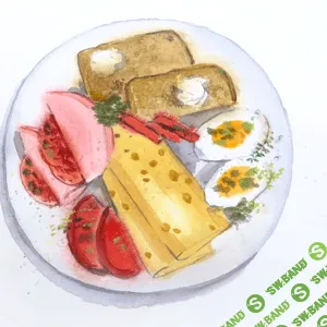 [Женя Мельникова] Акварель. Завтрак